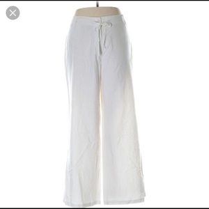 Lane Bryant White Linen Slacks-NWT