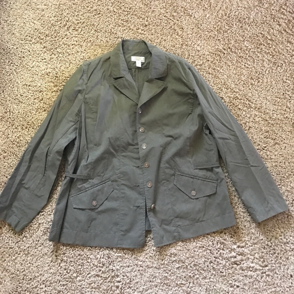 Talbots green casual jacket