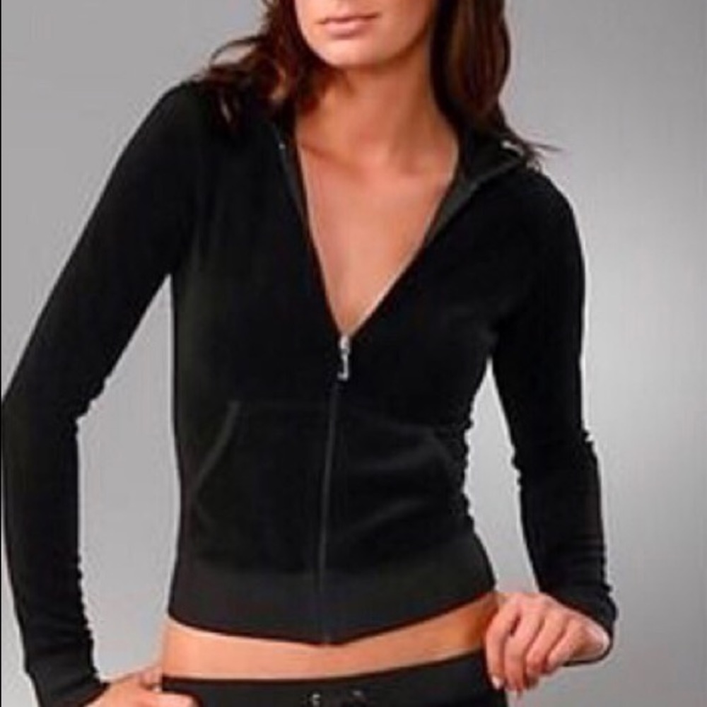 Black velour authentic Juicy Couture jacket