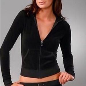 Black velour authentic Juicy Couture jacket