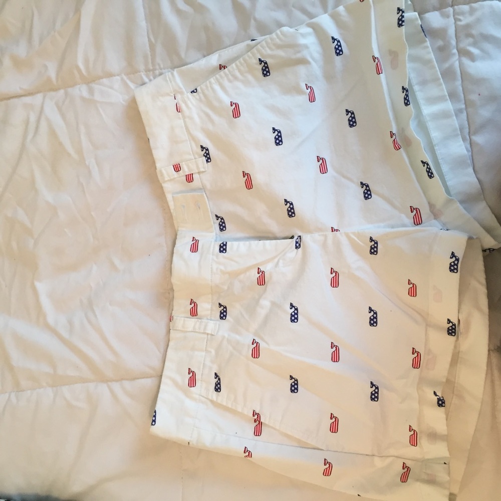 Vineyard Vines American Flag Whale Shorts
