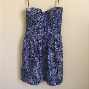 Navy blue patterned dress!