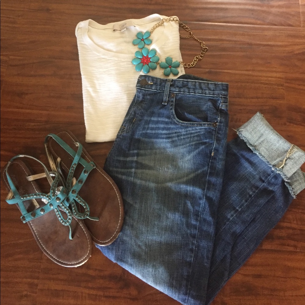 Boyfriend cropped jeans