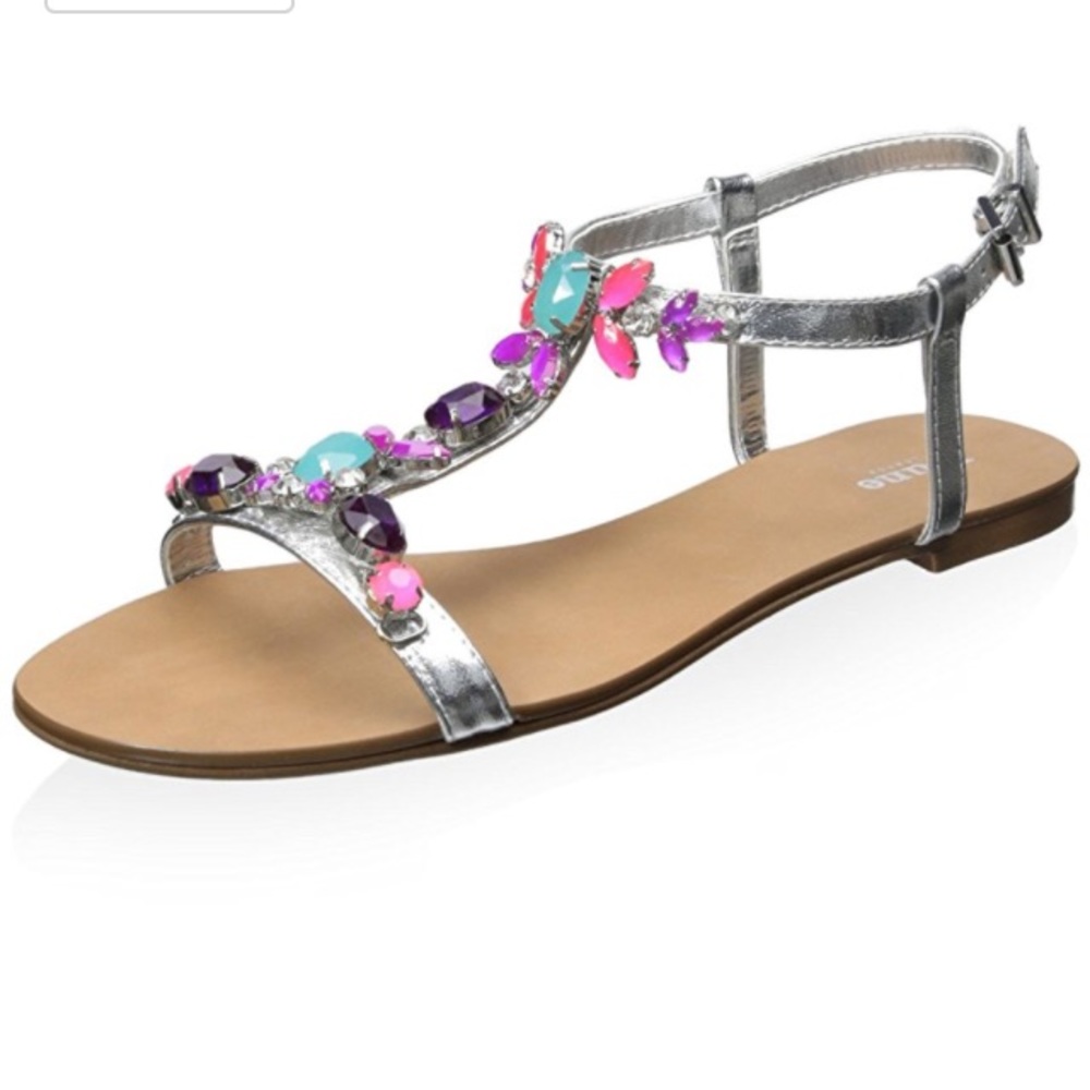 Dune London Winni Sandal in Silver