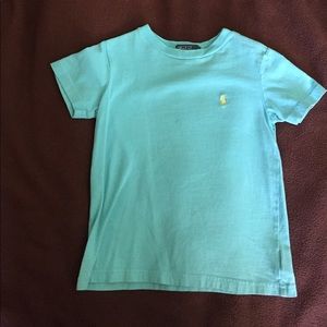 Polo shirt. Teal/ aqua blue