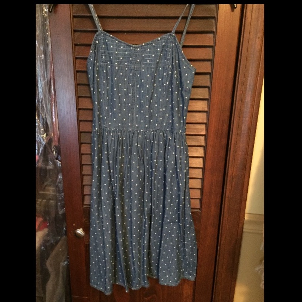 Denim Dotted Dress