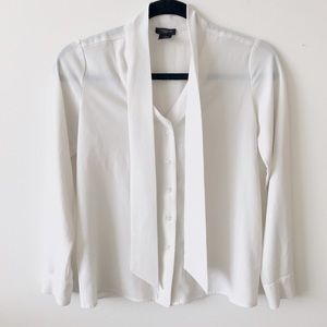 Ann Taylor Tie-Front Blouse