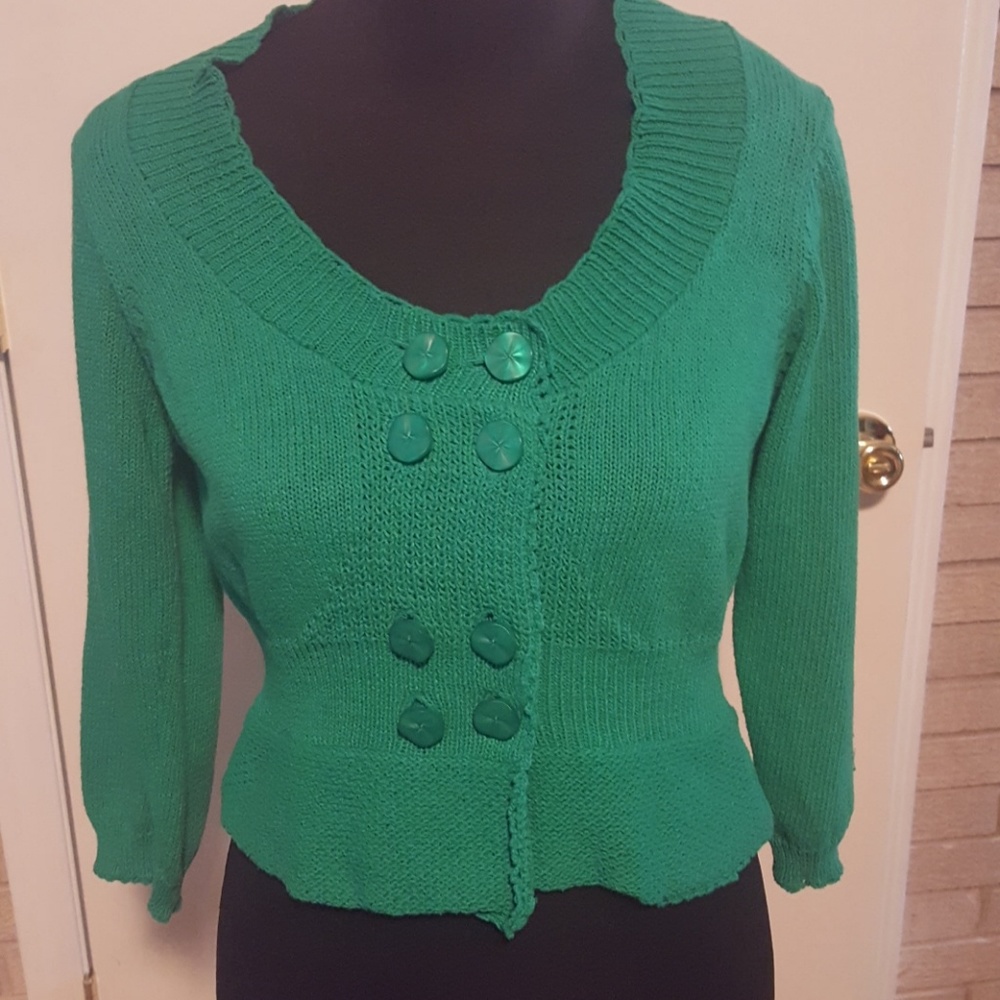 Anthropologie knitted & knotted sweater sz med