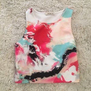 Colored crop top