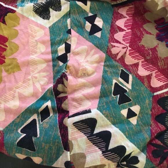 PRINTED FLARE STRETCH PANTS - Picture 5 of 5