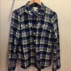 J.Crew Women's Boy Shirt Plaid