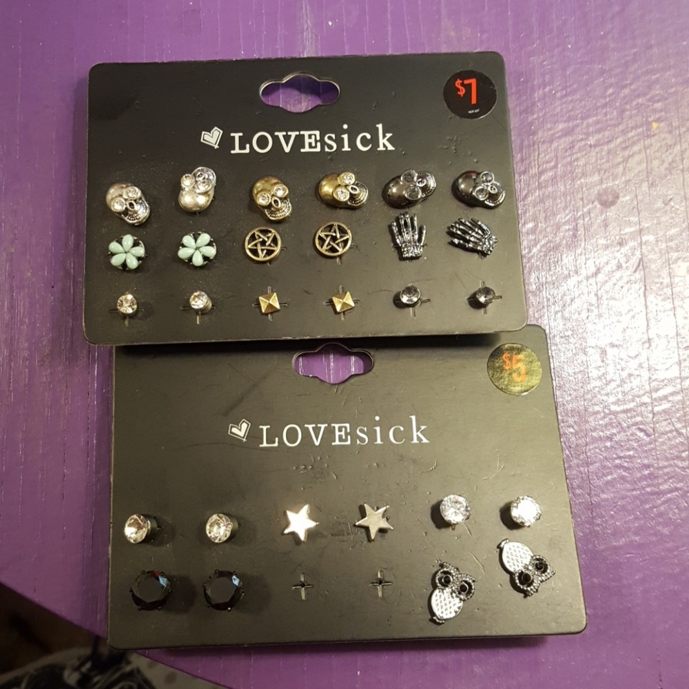 Two lovesick ear rings