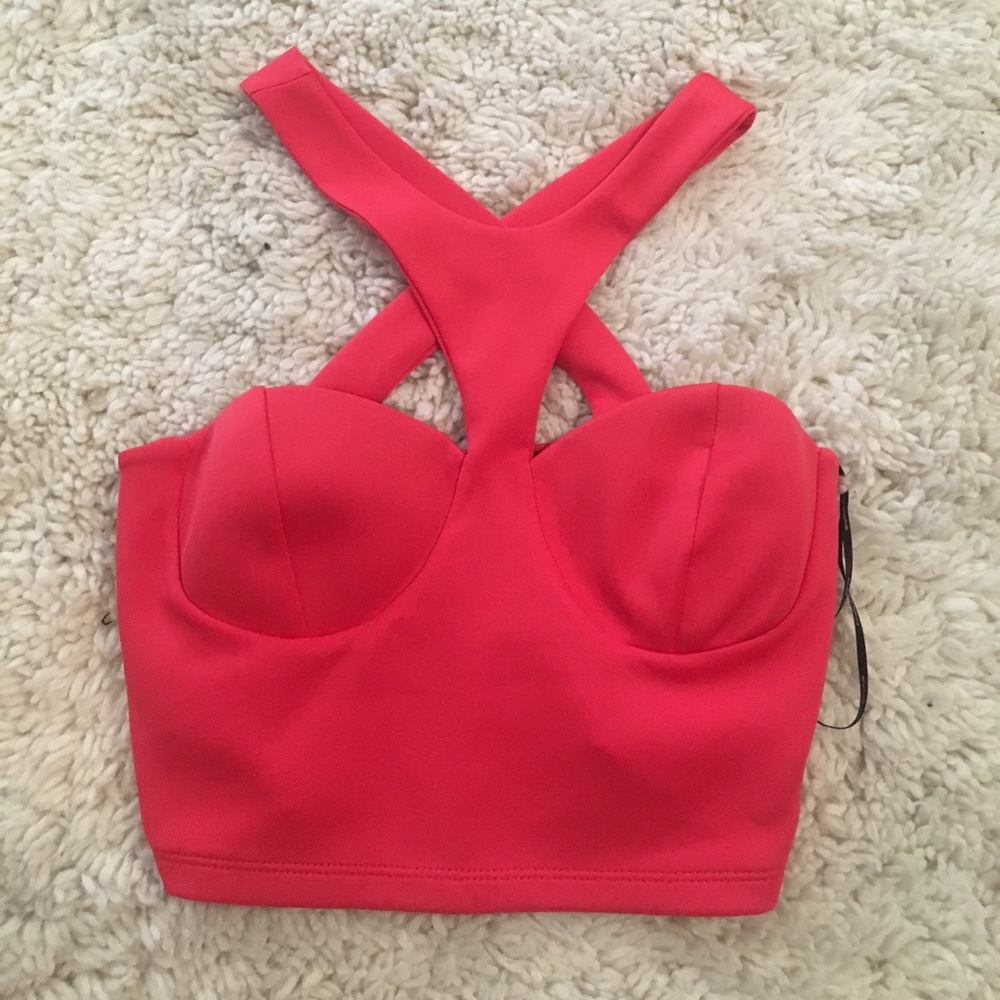 Pink crop top