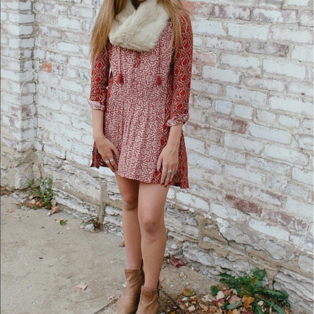 ✨ Anthropologie printed humbolt tunic with tassel