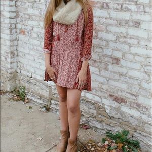 ✨ Anthropologie printed humbolt tunic with tassel