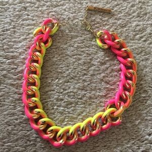 BCBGeneration Hot Pink/Neon Chunky Necklace