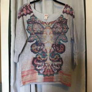 Mossimo quarter sleeve sweater