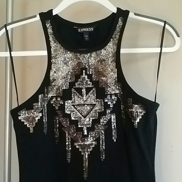 Express Aztec Print Tank Dress - Picture 3 of 7