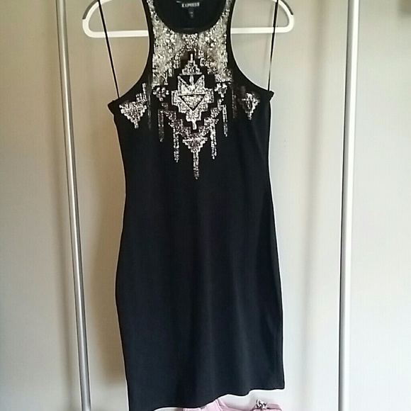 Express Aztec Print Tank Dress - Picture 4 of 7