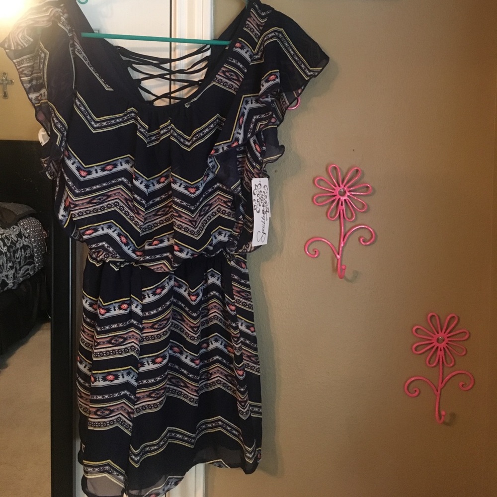 Navy Blue Romper