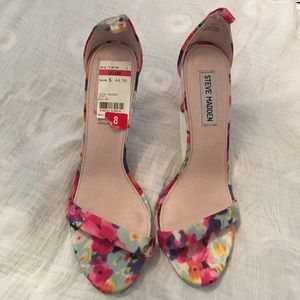 Steve Madden floral heels