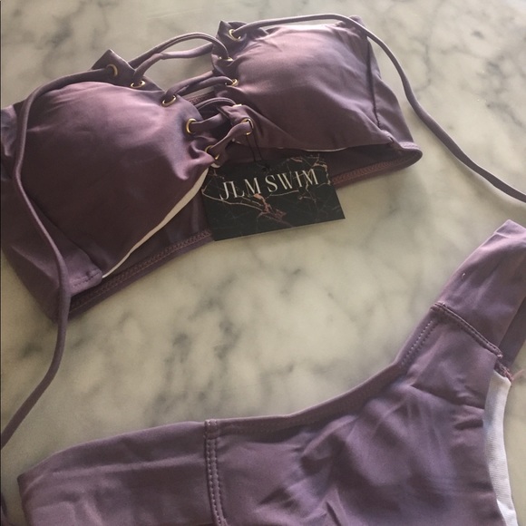 $25 SALE! LARGE LEFT • Lavender Tie-Up Bikini • - Picture 2 of 4