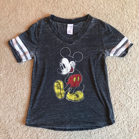 Mickey Mouse V-Neck Tee - Picture 1 of 2