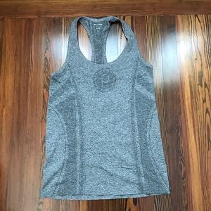 Pure barre large grey logo tank, EUC