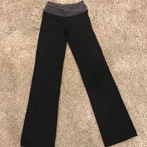 Lulu lemon pants with grey band