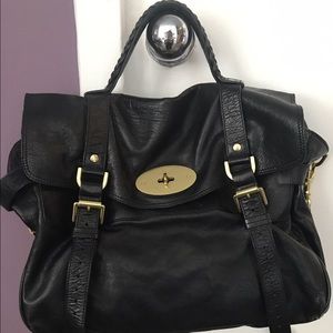 Mulberry Alexa Bag. Black, soft leather.