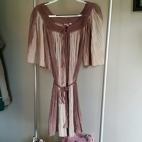 Calypso St. Barth sleeved belted dress - Picture 2 of 8