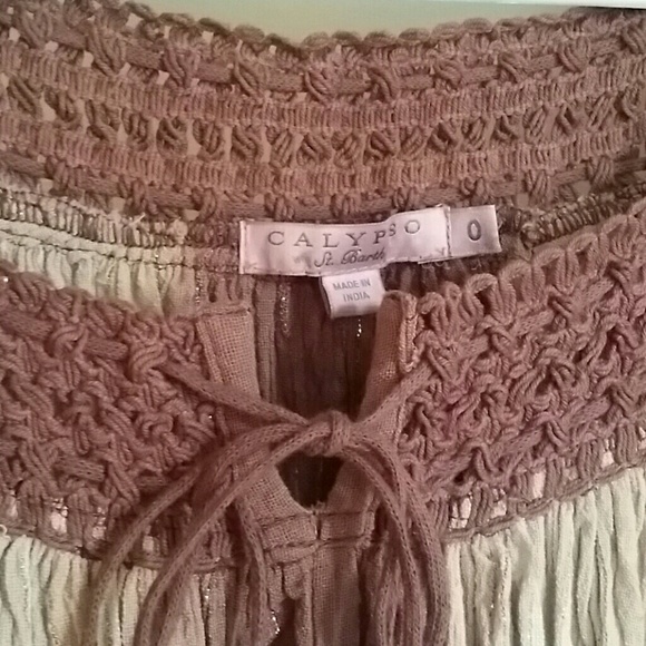 Calypso St. Barth sleeved belted dress - Picture 3 of 8