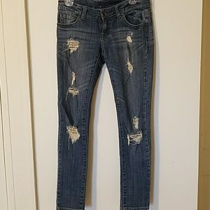 Skinny pre-ripped jeans