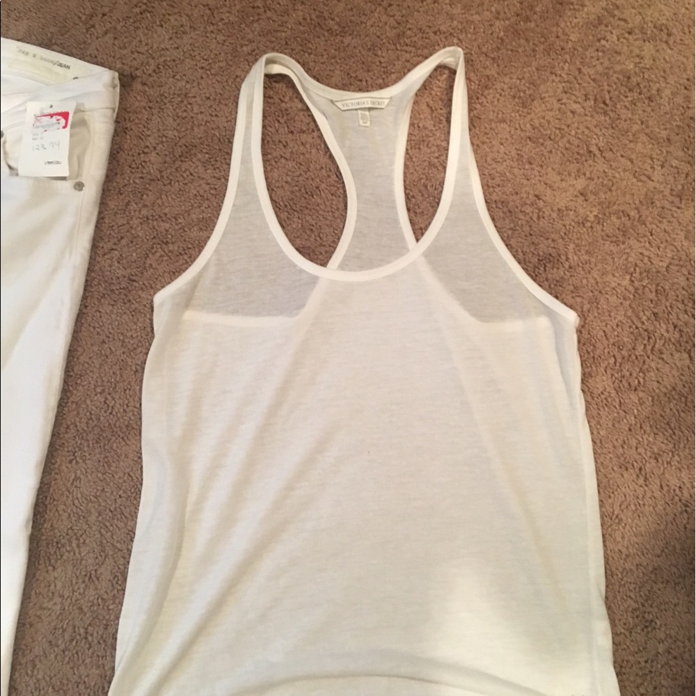 VS white tank top
