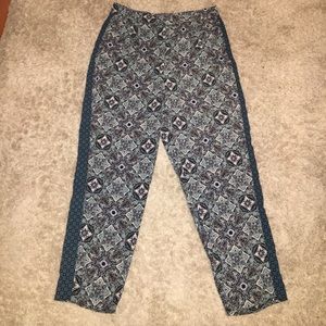Forever 21 plus size loose designed silk pants