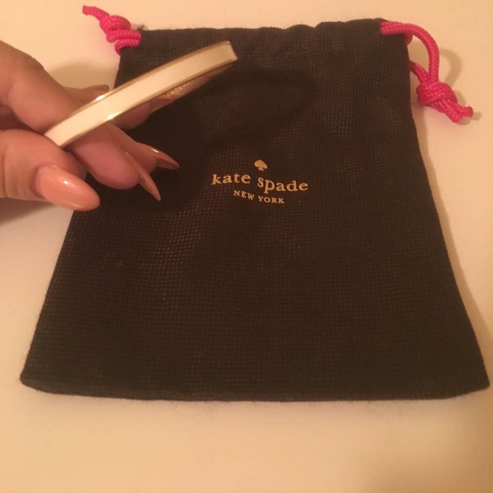 White Kate Spade Bangle