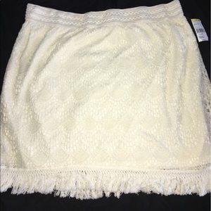 Cream skirt