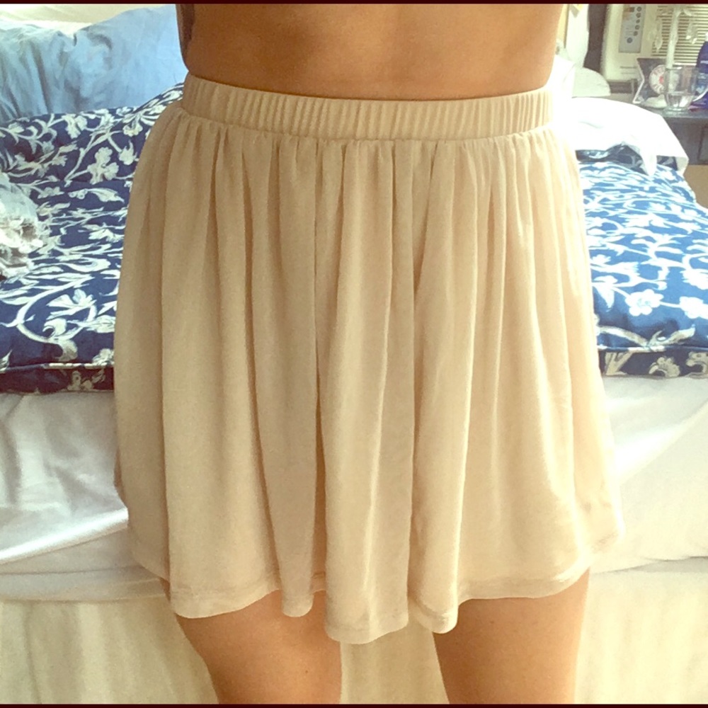 Pink chiffon skirt