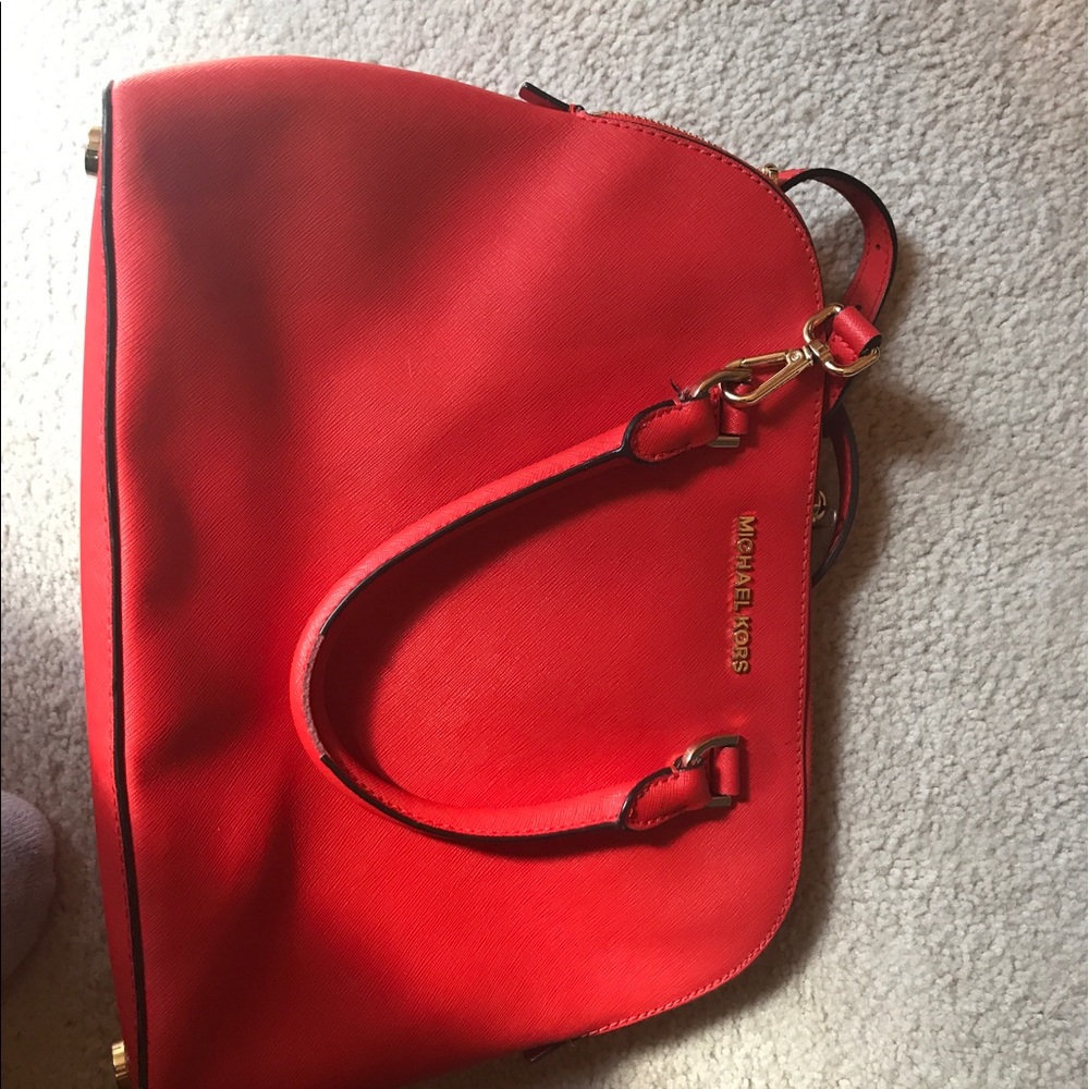Michael Kors  bright red purse