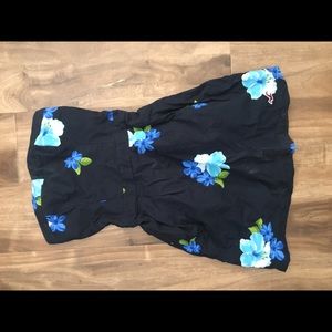 Hollister Floral Strapless Dress