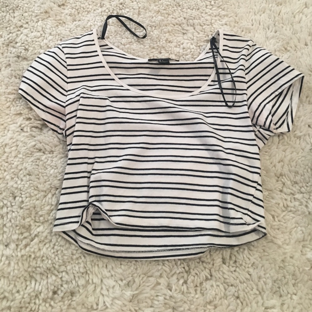 Striped crop top