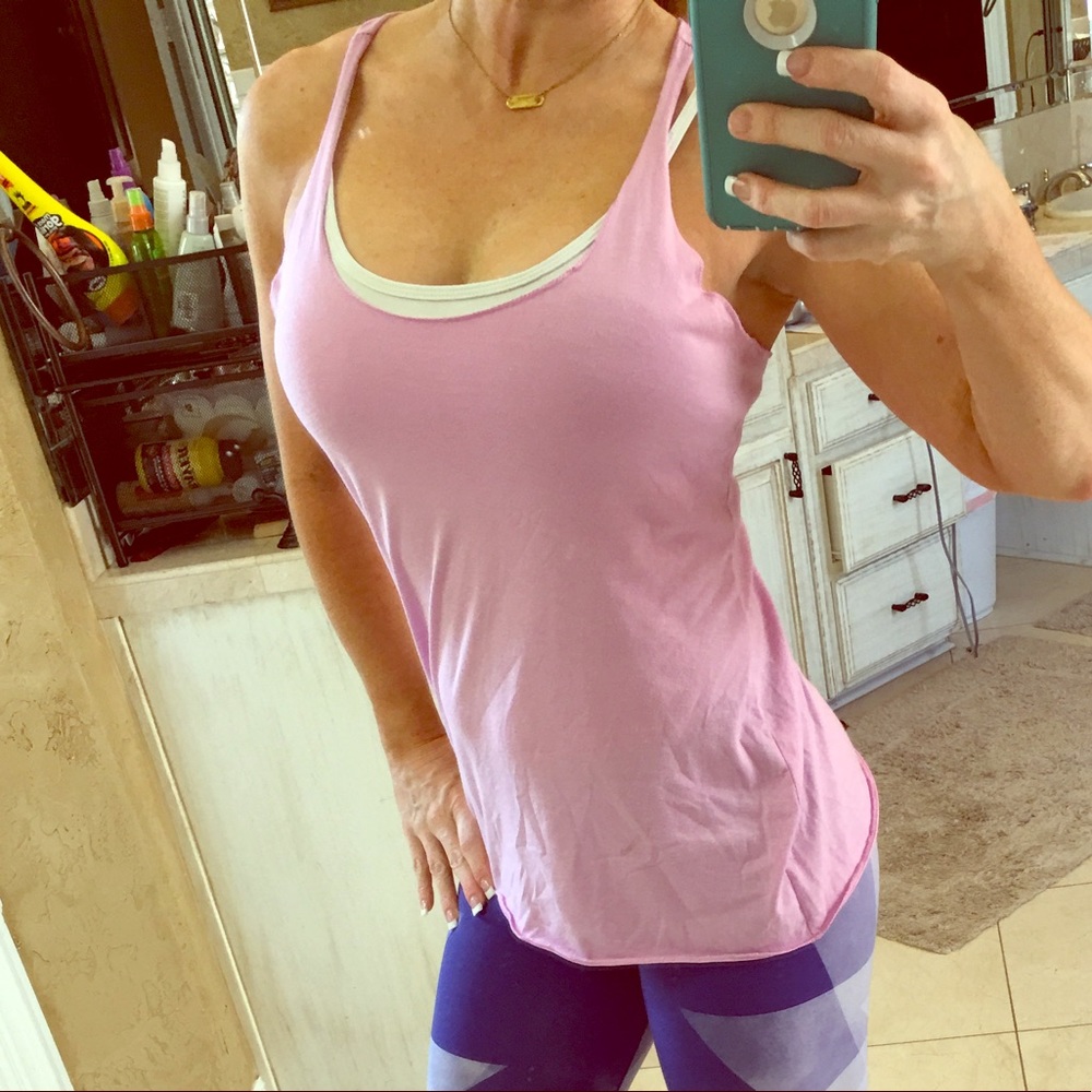 Golds Gym lavender tank