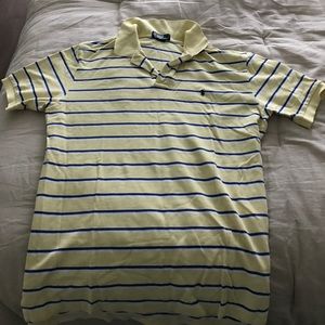 Yellow w/ blue stripes Ralph Lauren Polo XL