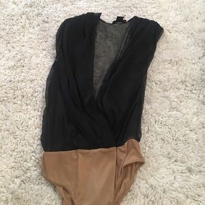 V cut body suit