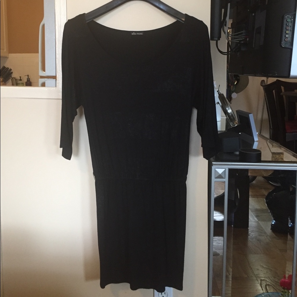 Ella Moss black waisted dress