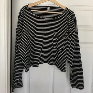 American Apparel striped long-sleeve shirt