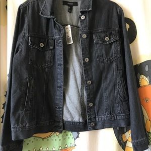 Forever 21 black denim jacket