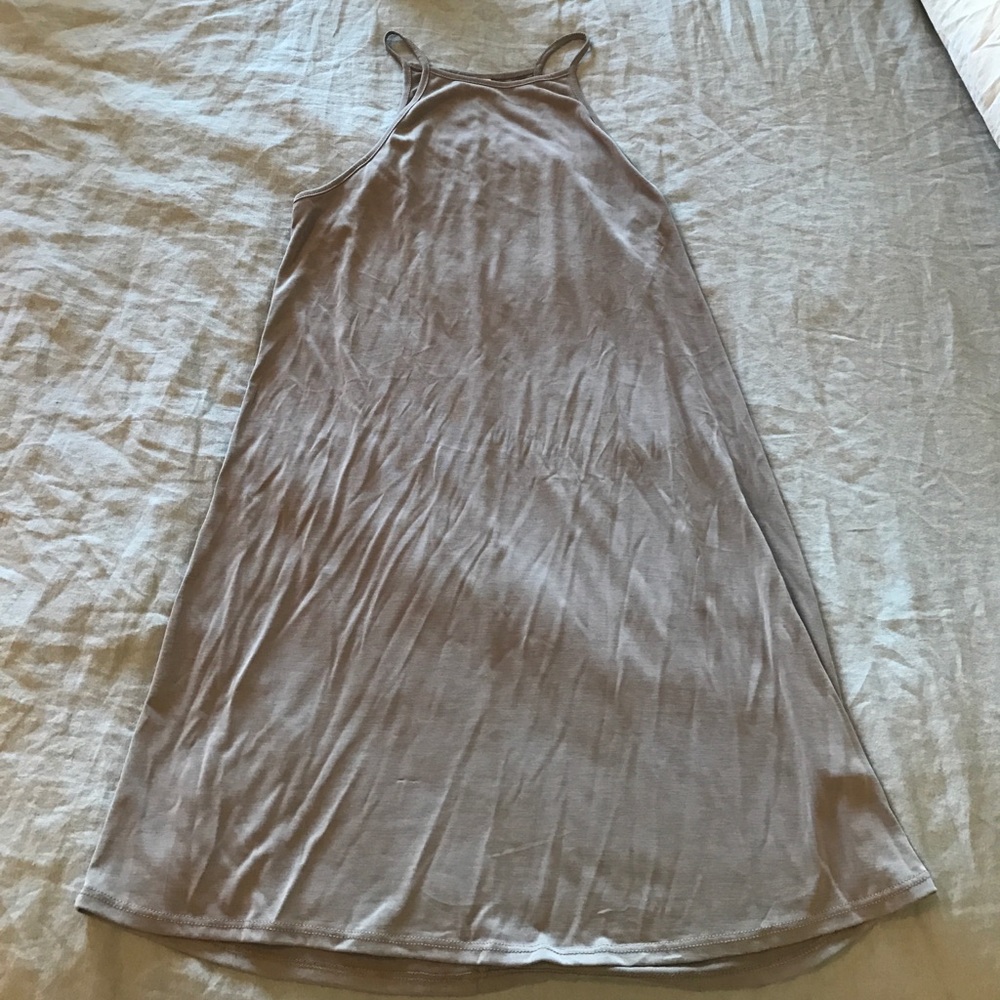 Suede shift dress