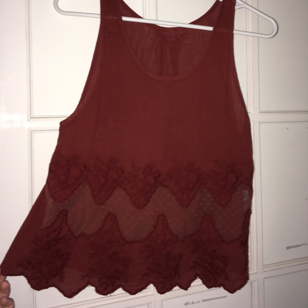Burgundy Nordstrom tank
