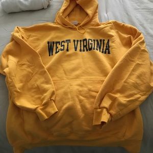 West Virginia Champion hooded sweatshirt XXL